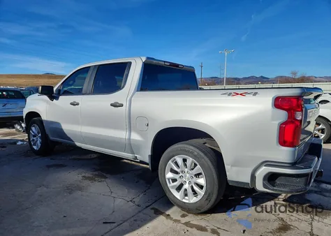 2022 Chevrolet Silverado Ltd K1500 Custom from USA, damaged, VIN 1GCPYBEK8NZ125263
